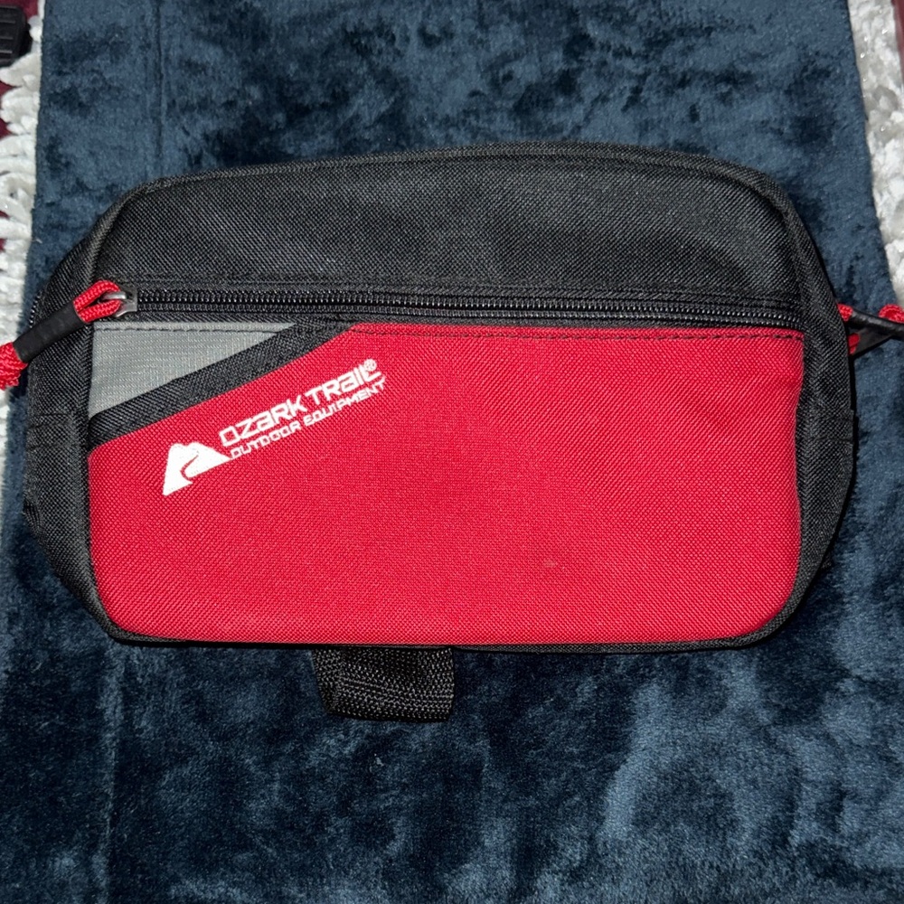 Ozark Trail Black and Red Belt Bag
